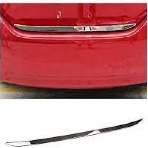 Chrome Trunk Garnish  Compatible with Sail Hatchback - Silver 